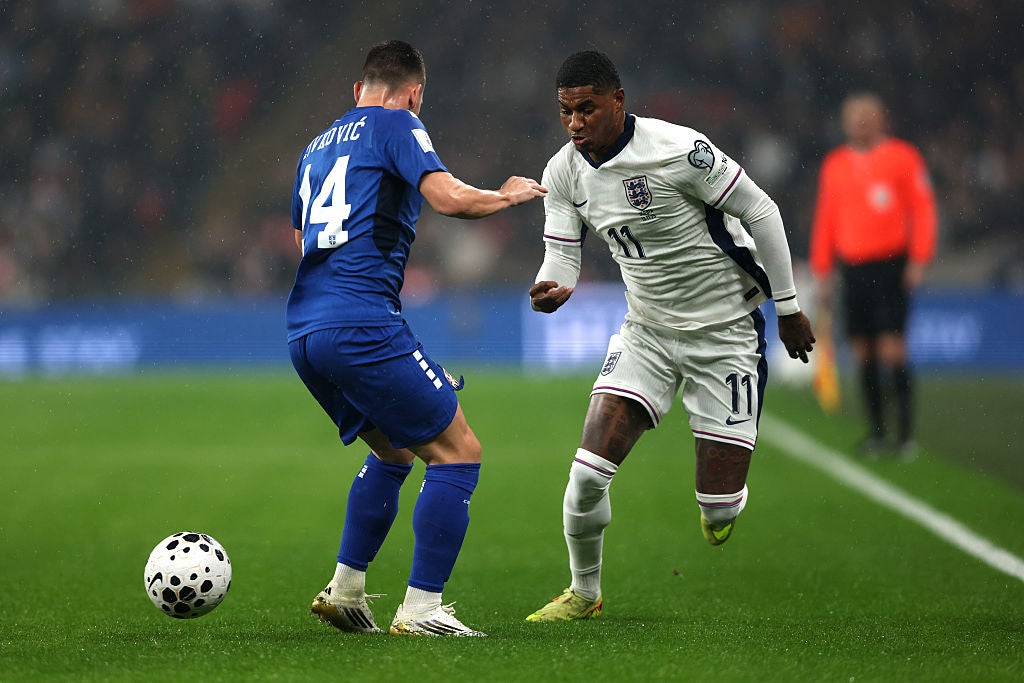 Marcus Rashford byl v prvním poločase jasný