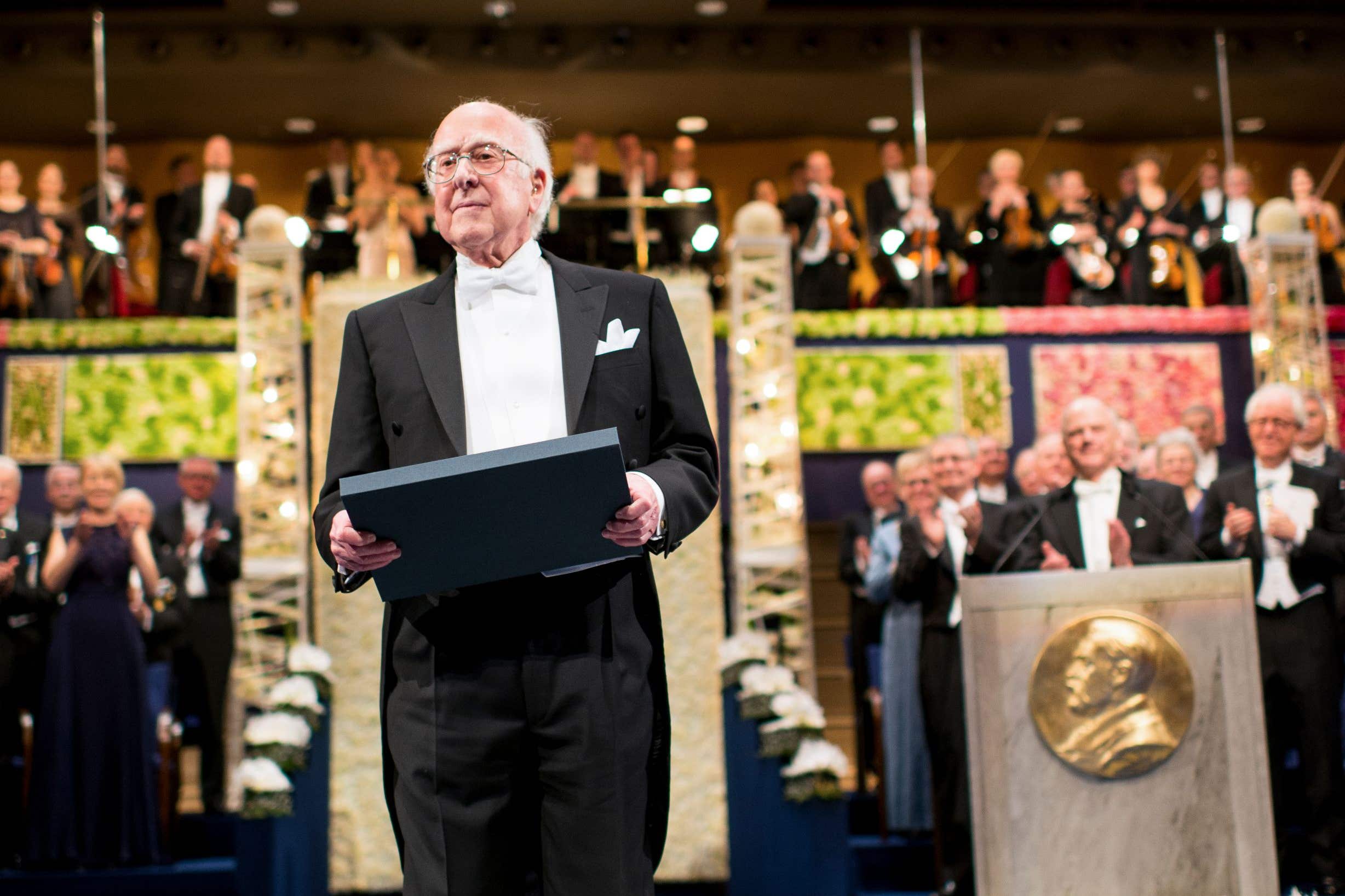 Professor Peter Higgs was awarded the Nobel Prize in 2013 (AB Alexander Mahmoud/PA)