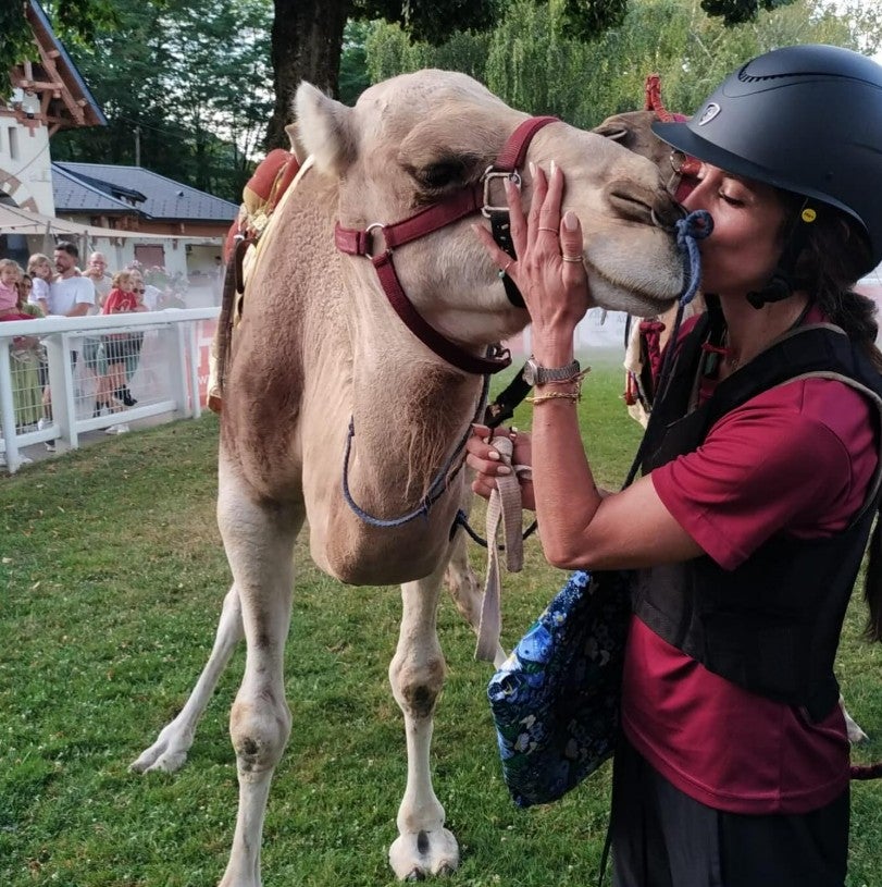 Ms Reggio became a professional camel rider at 40