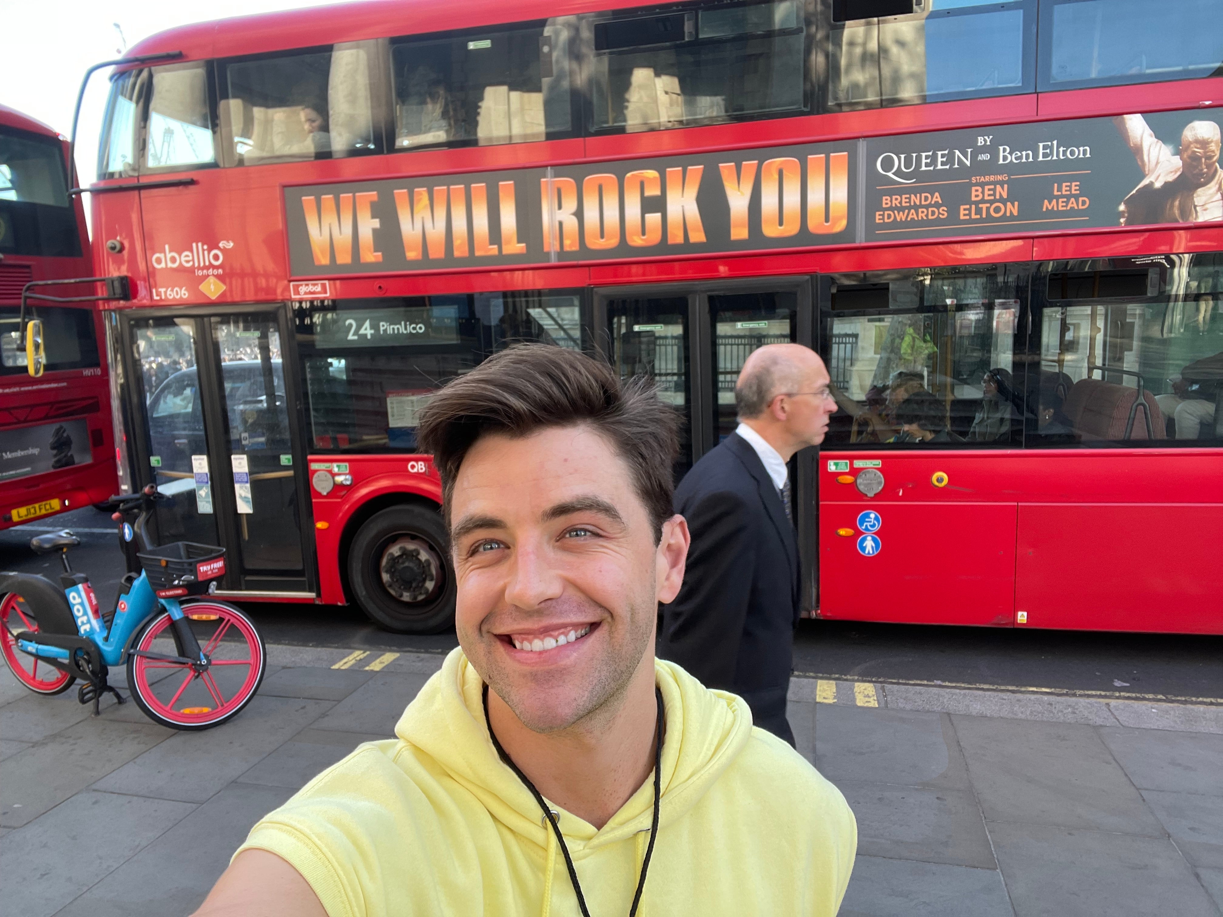 Keep on rocking: Nurden’s first major West End role was in ‘We Will Rock You’