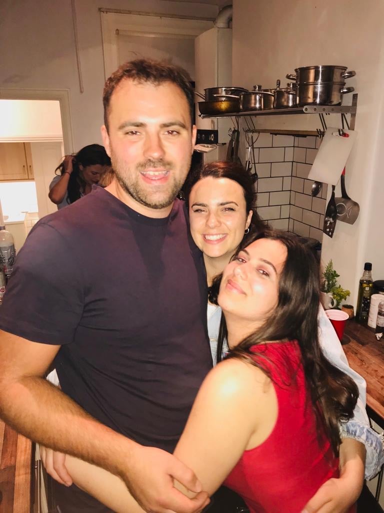 Luca Quinn, who died from sudden arrhythmic death syndrome, with his sister Mimi and his cousin Chiara (right)