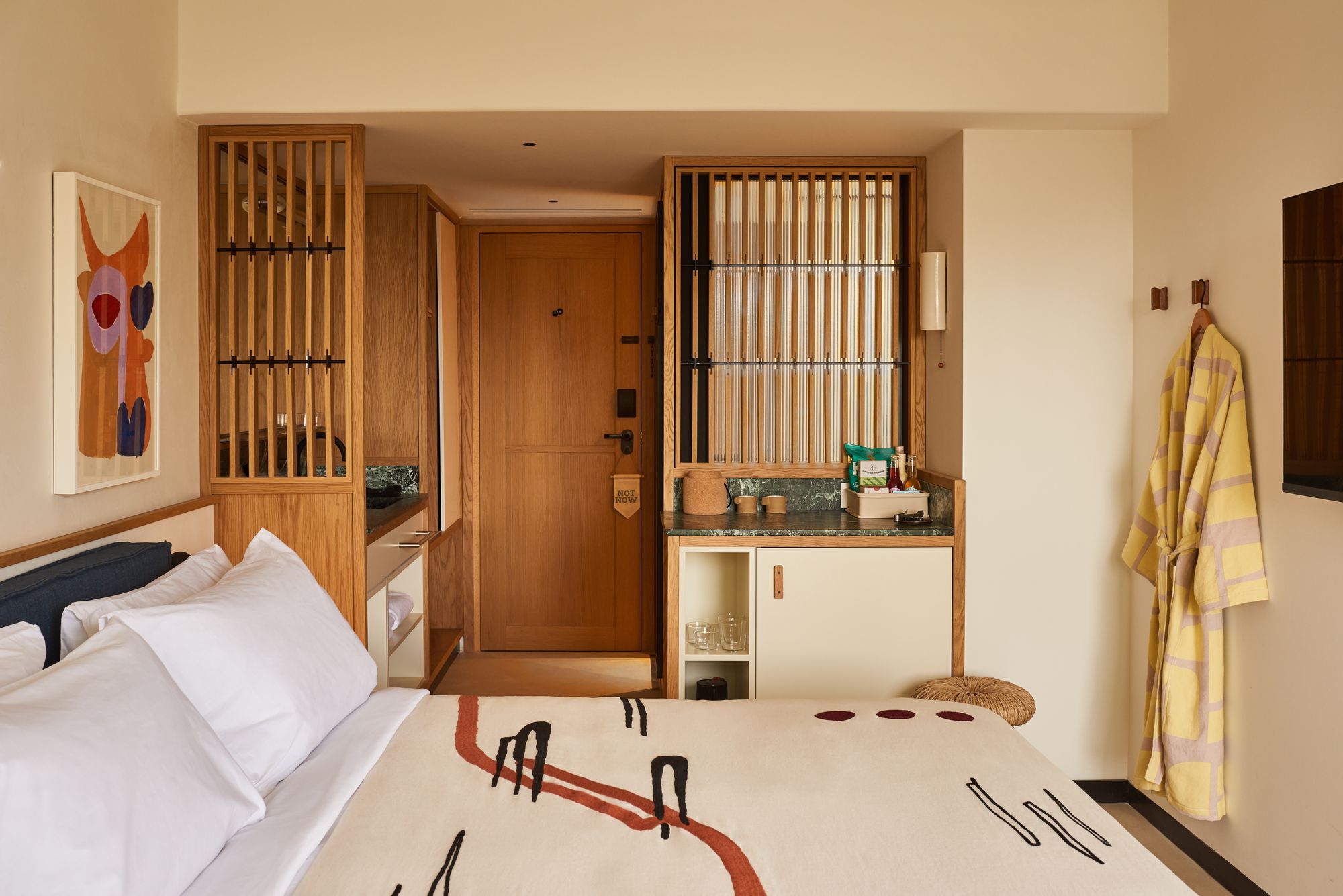 A well-curated room at Athens’ Ace Hotel