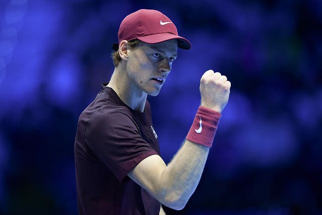 <p>Sinner has now won eight straight matches at the ATP Finals without dropping a set</p>