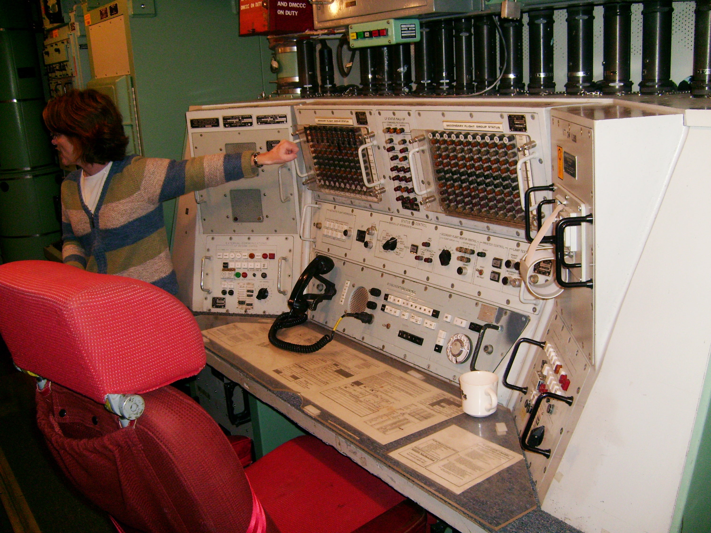The Ronald Reagan Minuteman Missile State Historic Site offers a rare look inside America's Cold War nuclear defense network. Pictured is the launch control center