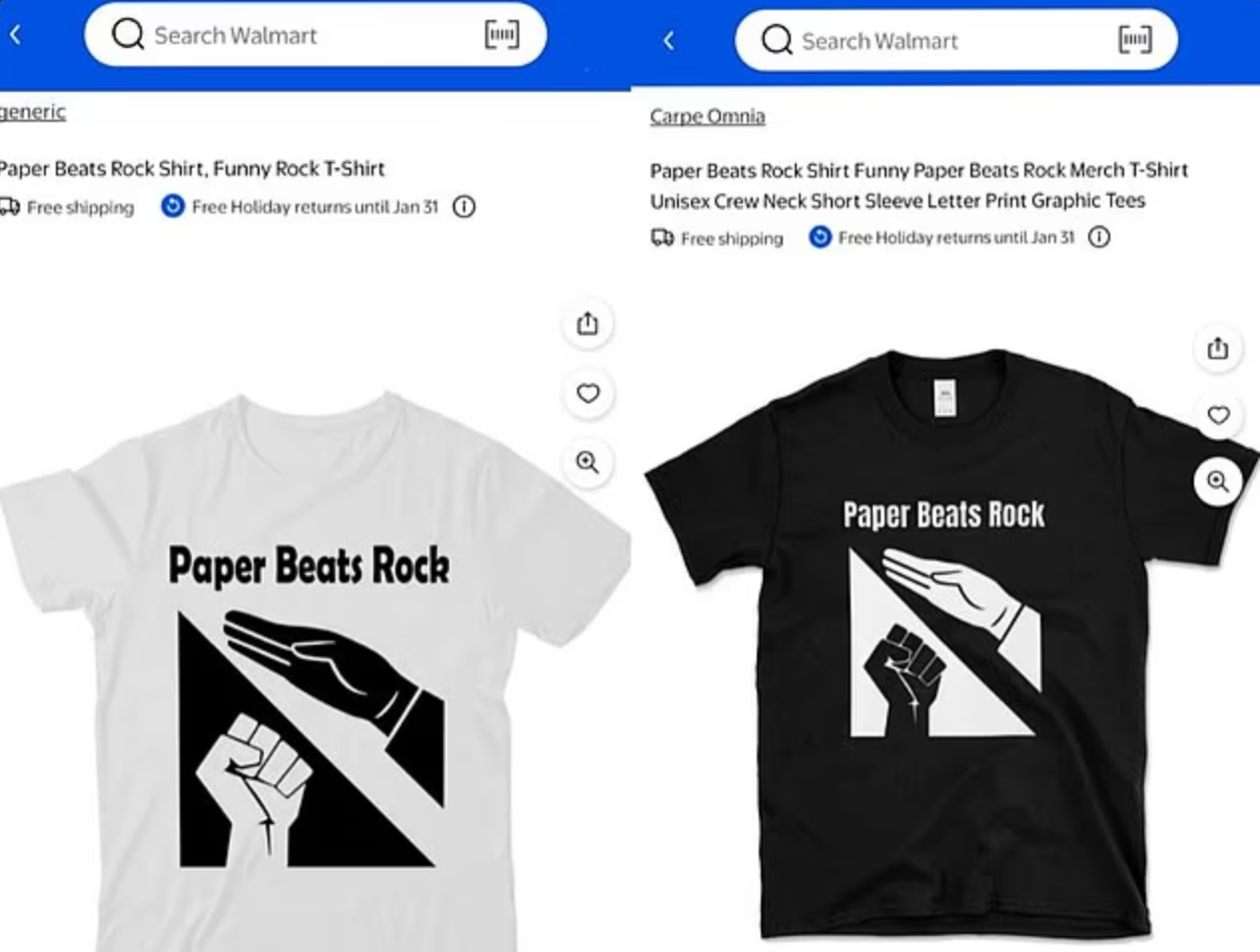 Shirts sold online at Walmart.com featured images and slogans that are used by white supremacists online. The items have since been taken down