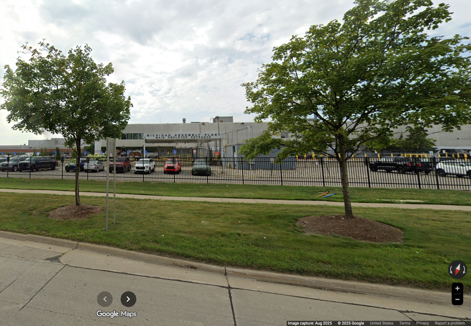 The Ford Michigan Assembly Plant in Wayne, Michigan. A human skull was found across the street from the plant on November 13