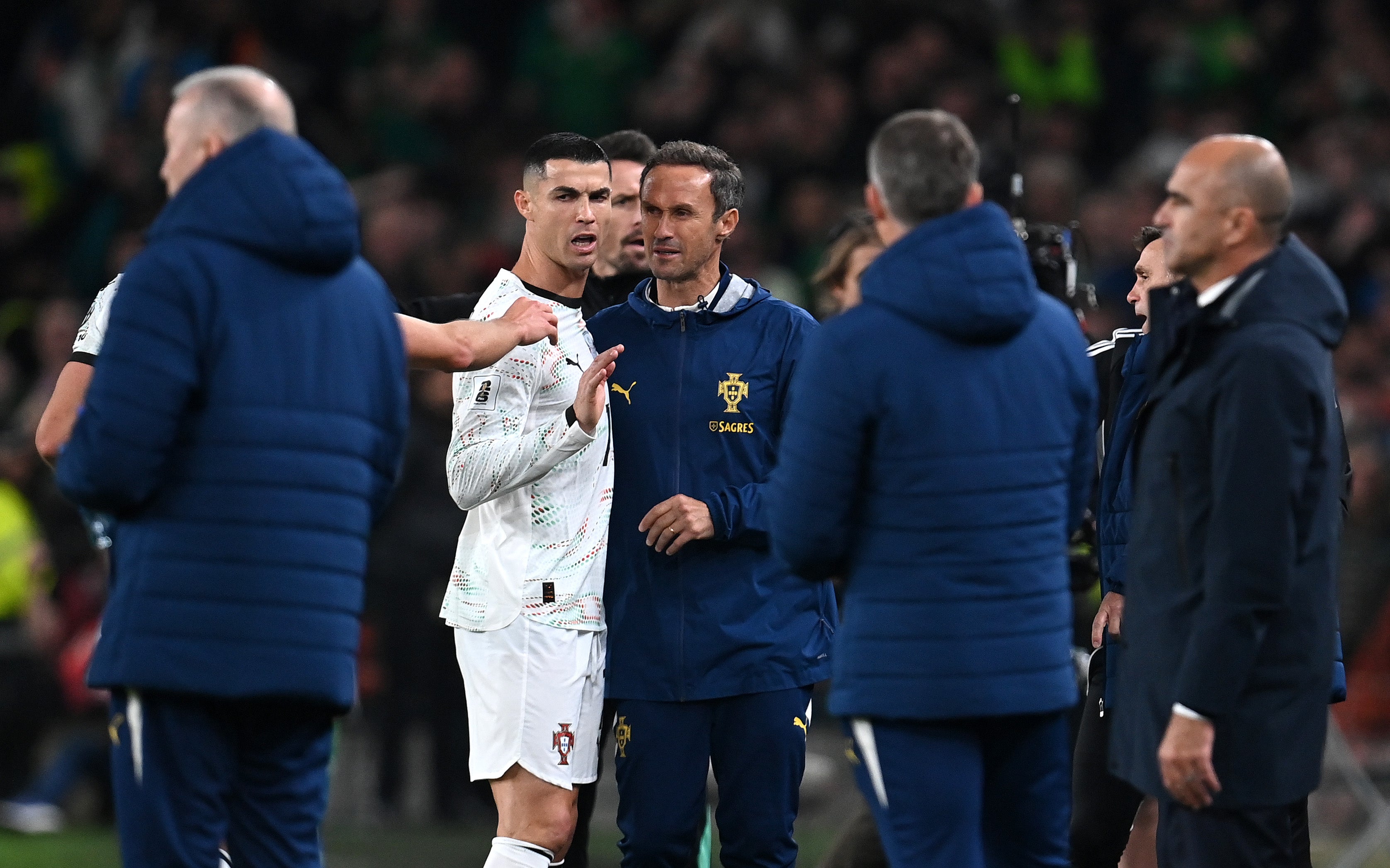 How many games could Cristiano Ronaldo miss after red card in World Cup qualifying?