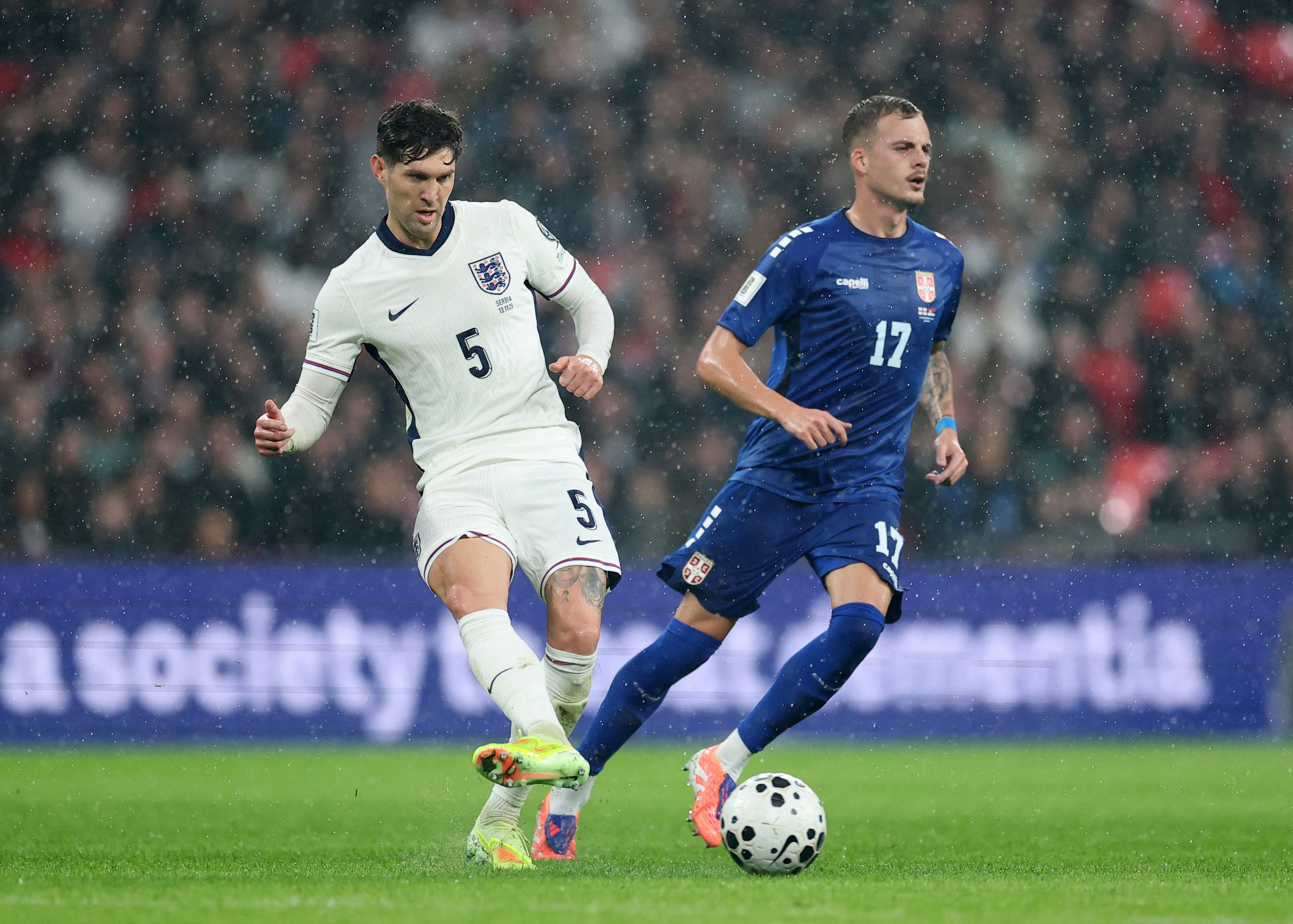 John Stones looks locked in as one of England’s centre-backs but who will partner him?