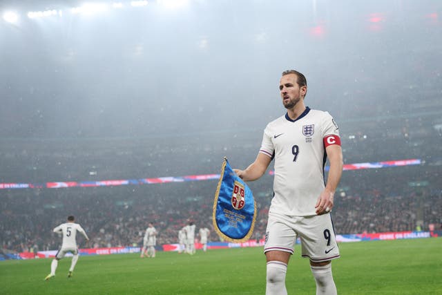 <p>Harry Kane will hope to lead England to World Cup glory next summer</p>