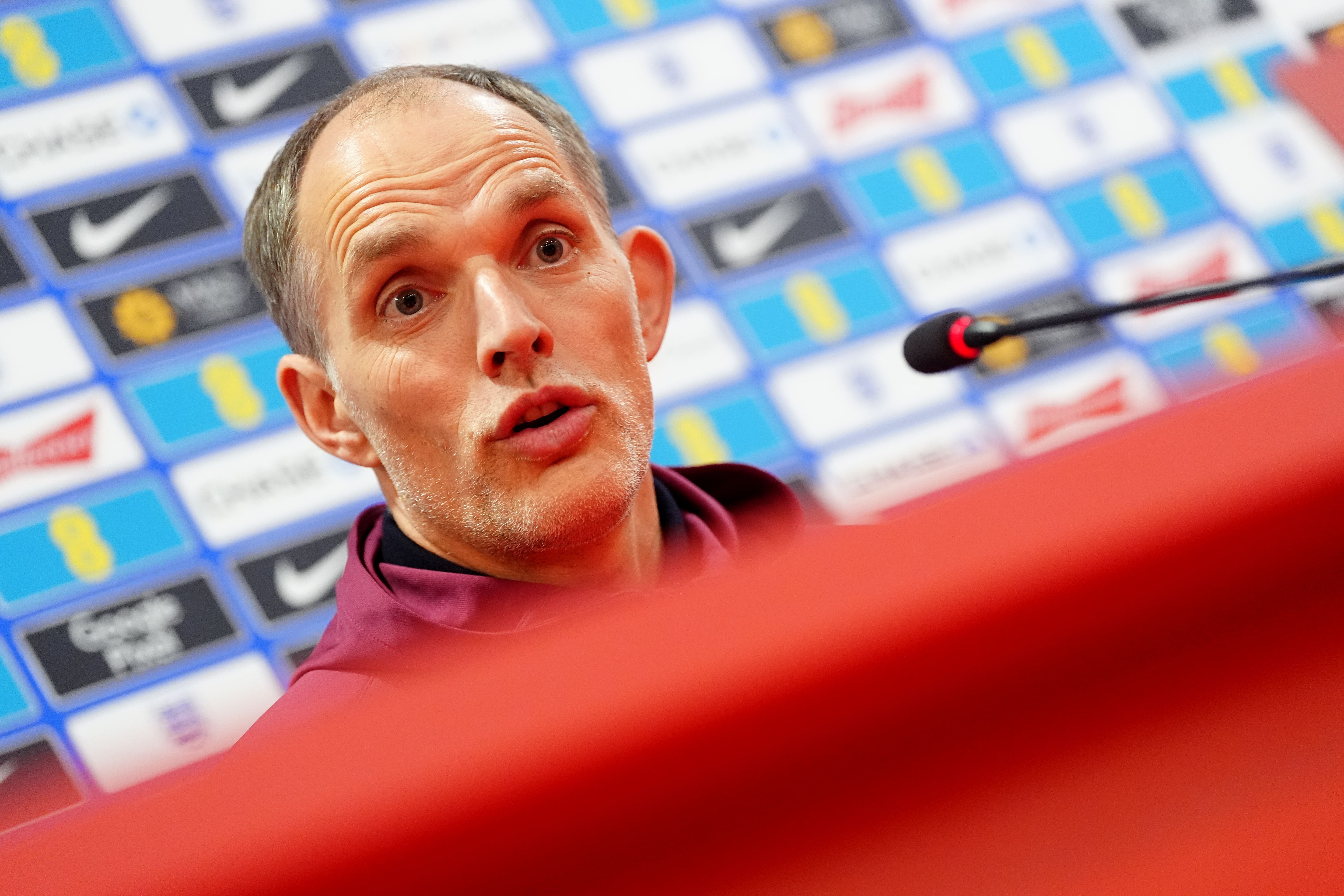 England manager Thomas Tuchel is focused on building hunger in his players (Bradley Collyer/PA)