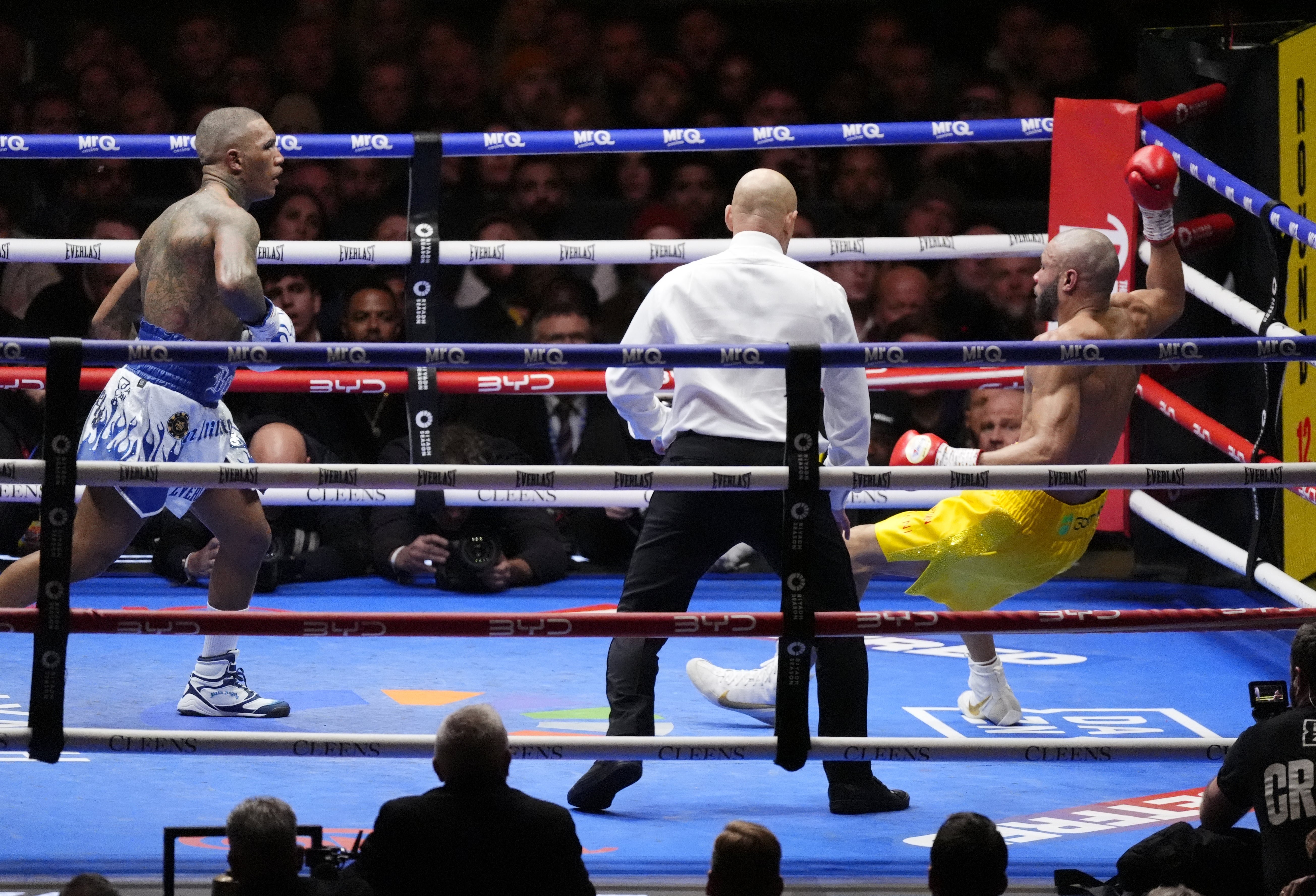 Conor Benn sent Chris Eubank Jr to the canvas twice in the 12th round