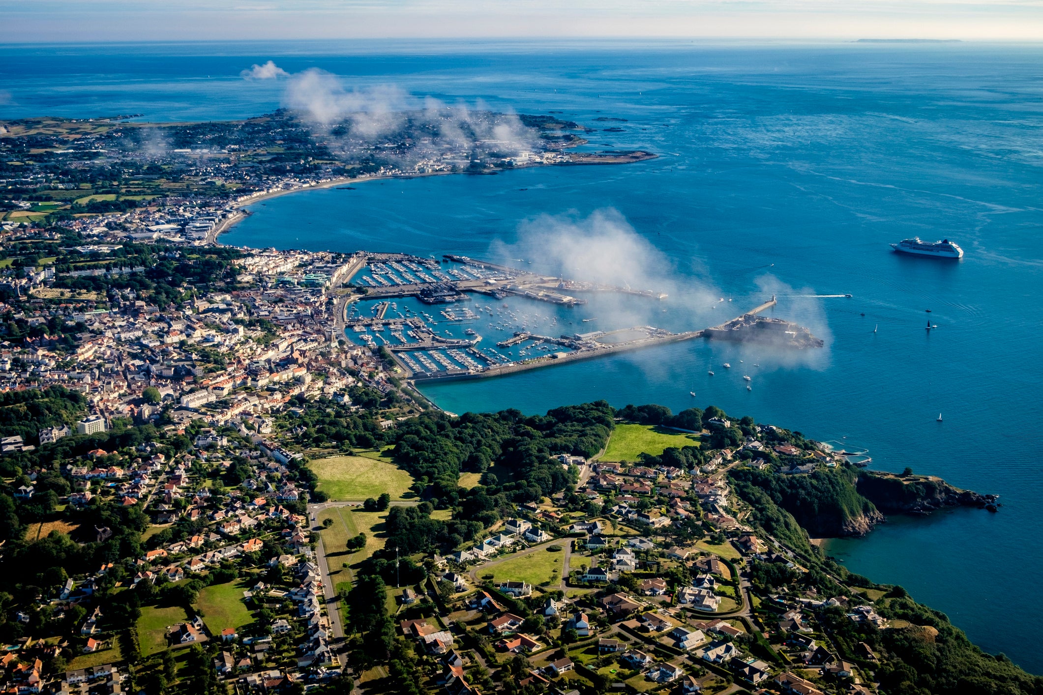 The airline's base was in Guernsey