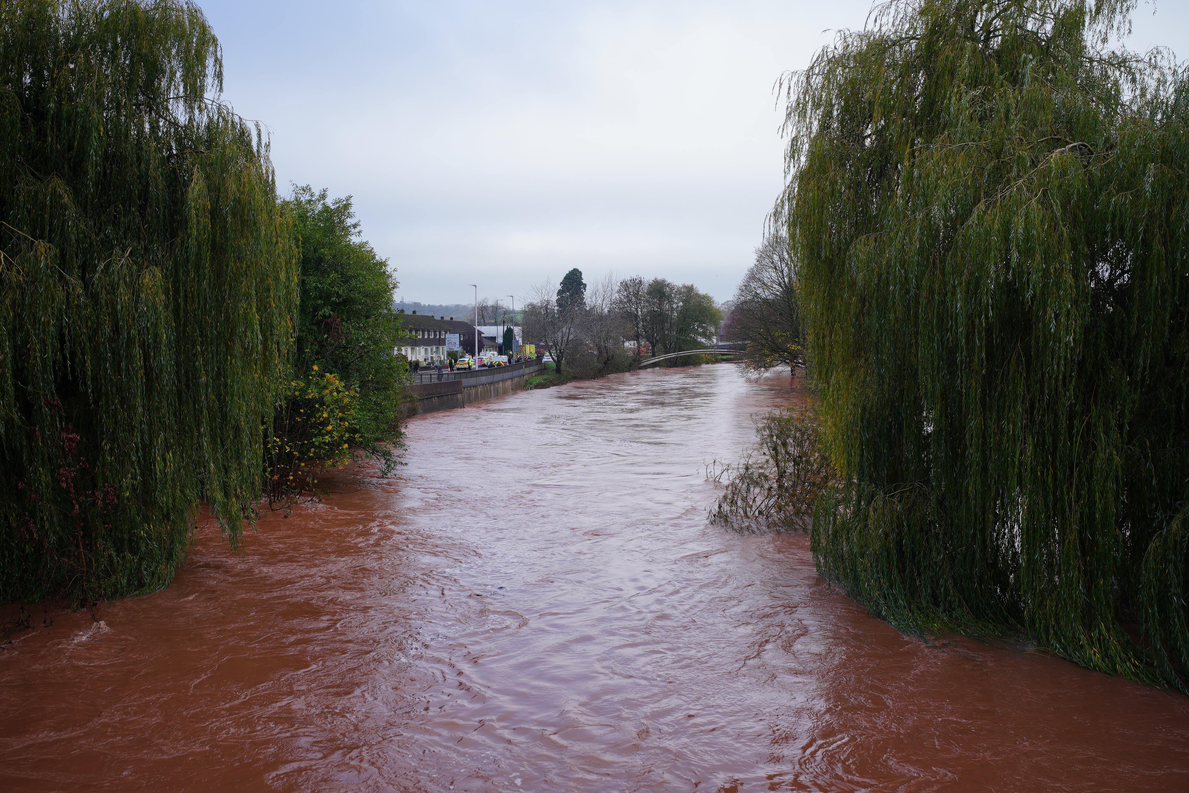 The River Monnow in Monmouth (Ben Birchall/PA)