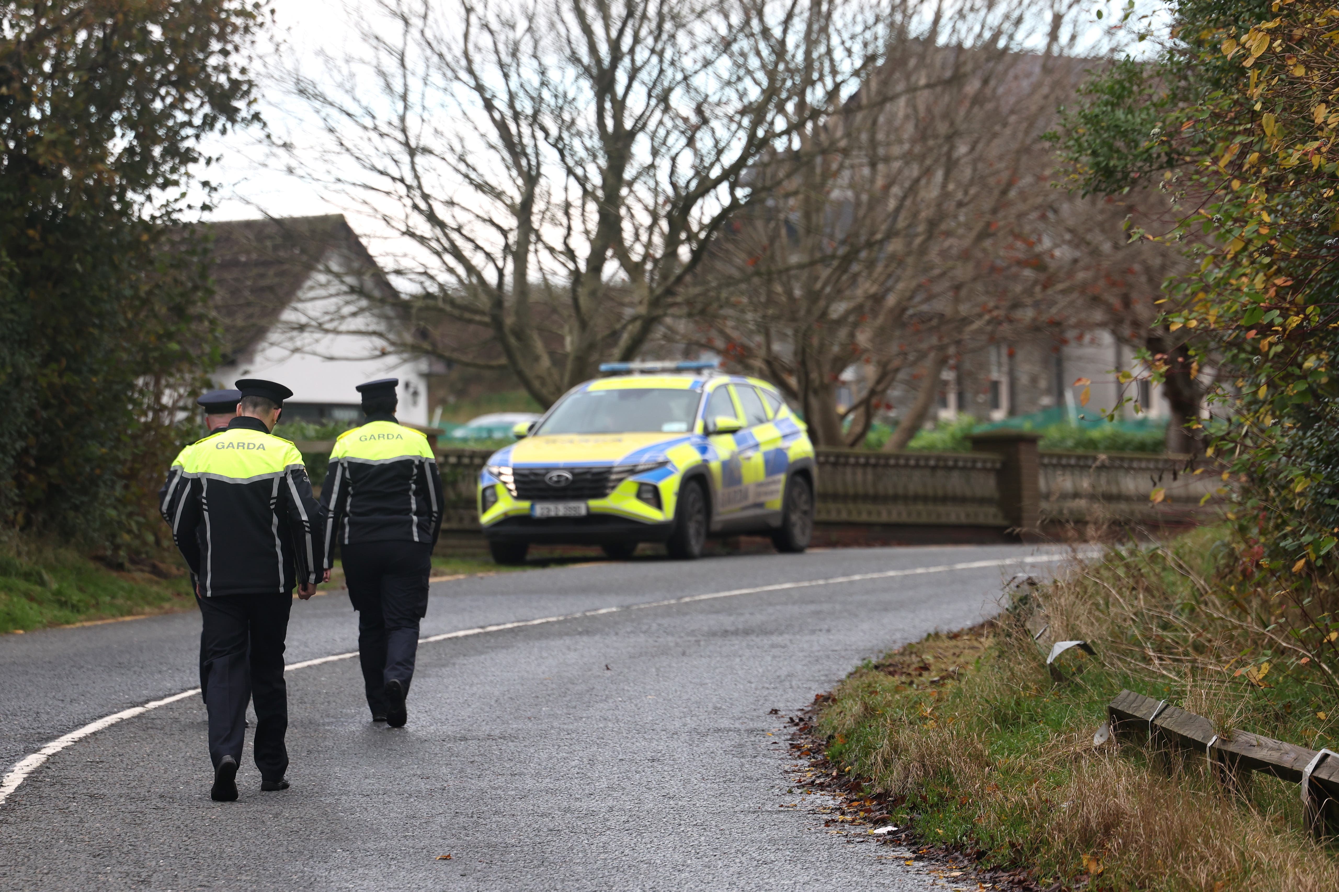 Garda at the scene of the fatal crash on the L3168 just outside Dundalk, Co Louth (Damien Eagers/PA)