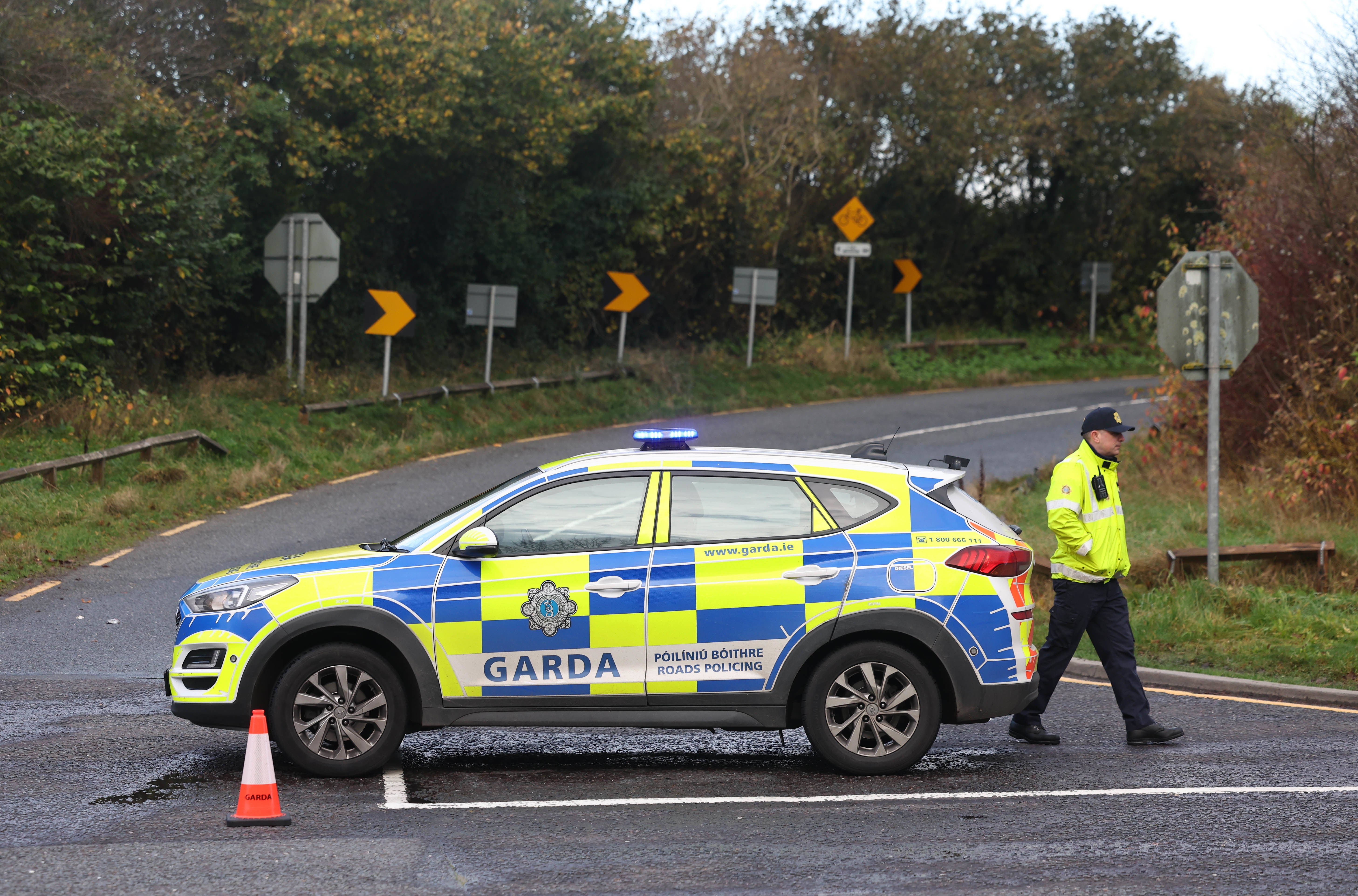 Garda at the scene of the incident (Damien Eagers/PA)