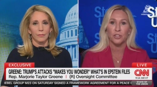 Marjorie Taylor Greene explained her growing feud with Trump on CNN