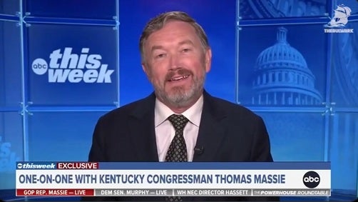 Rep. Thomas Massie dismissed Trump's efforts to 'bully' him into line on Sunday