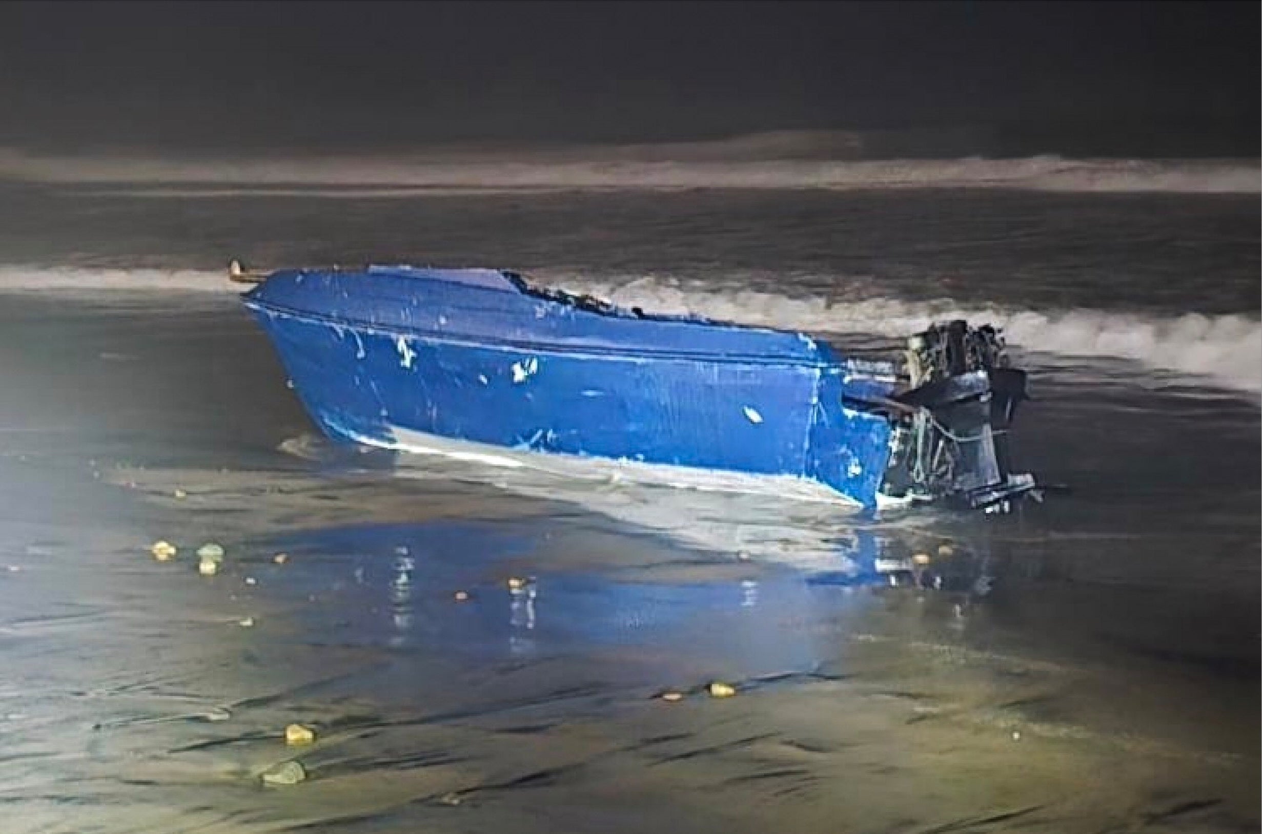 Four people died and five are injured after a small boat believed to be carrying immigrants capsized off the coast of San Diego early Saturday