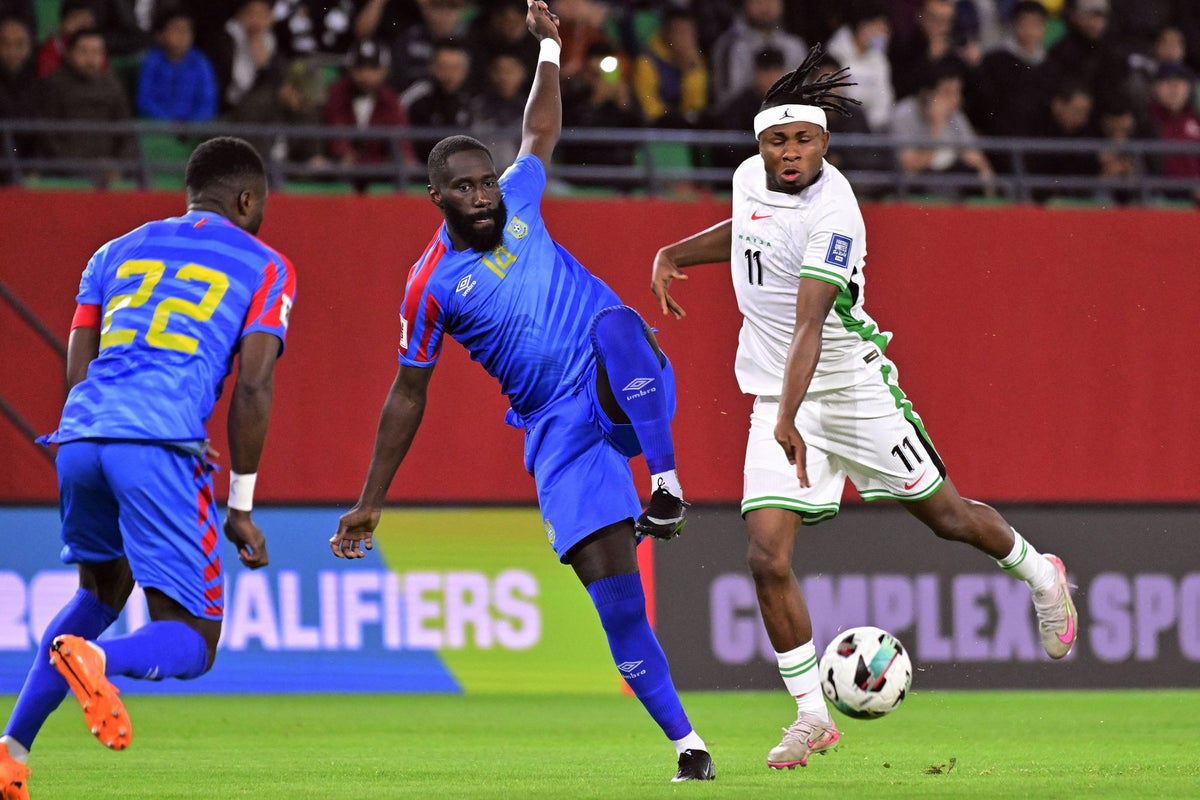 Nigeria vs DR Congo live: Both sides level as play-off final heads towards extra-time