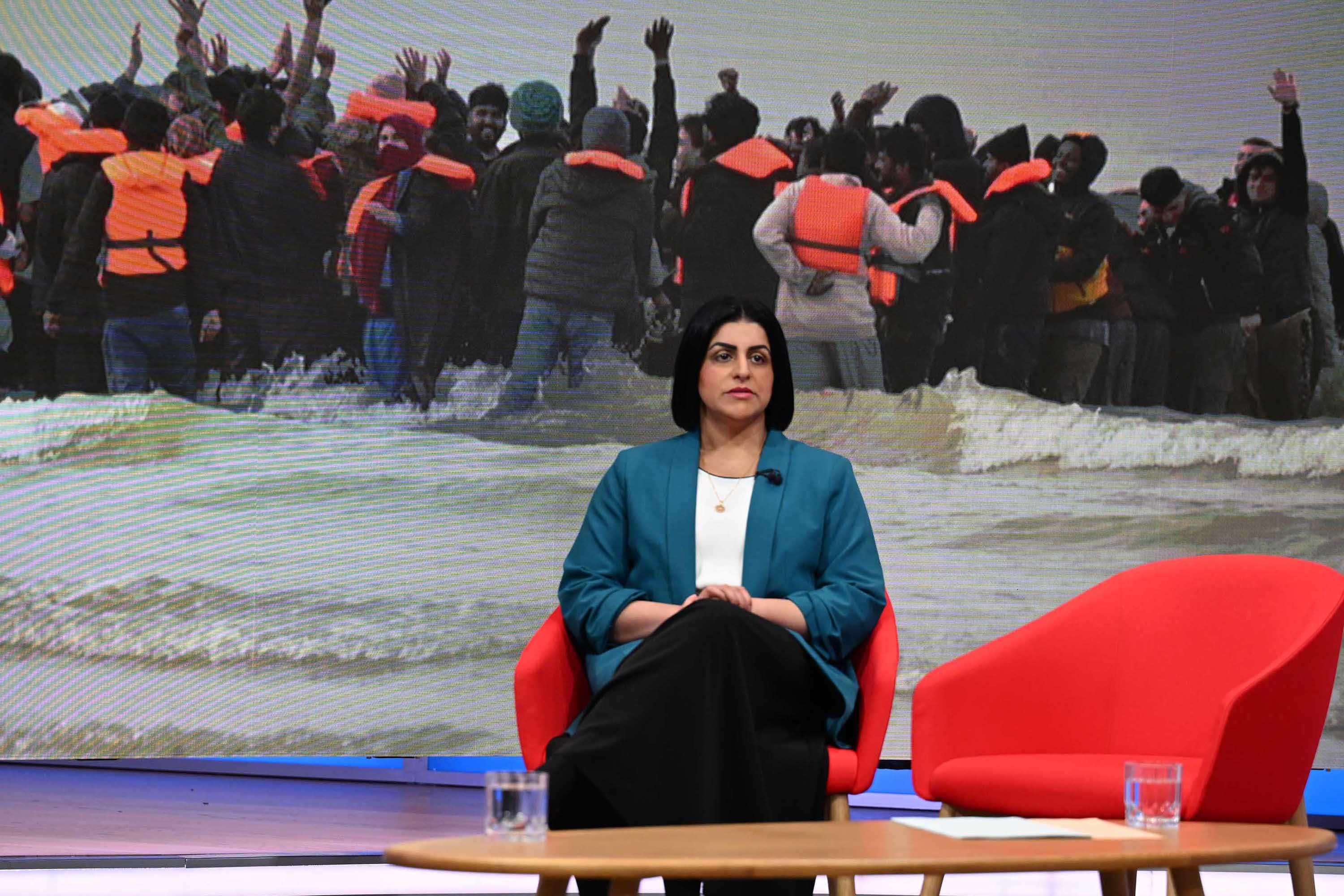 Home Secretary Shabana Mahmood is setting out asylum reforms (Jeff Overs/BBC)