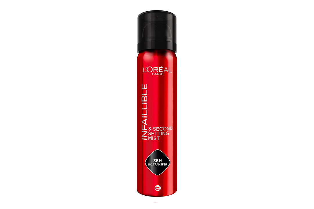 best setting spray IndyBest review L'Oréal Paris infallible 3-second make-up setting spray