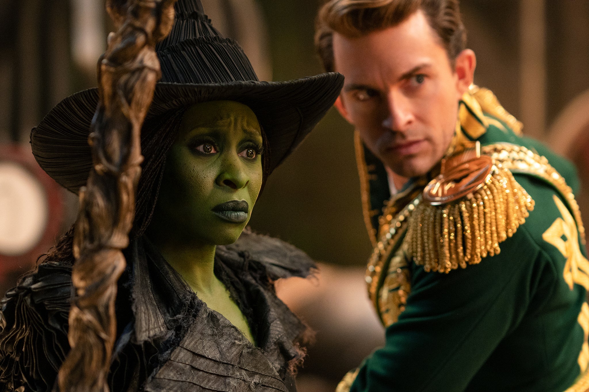 Cynthia Erivo and Jonathan Bailey in ‘Wicked: For Good’