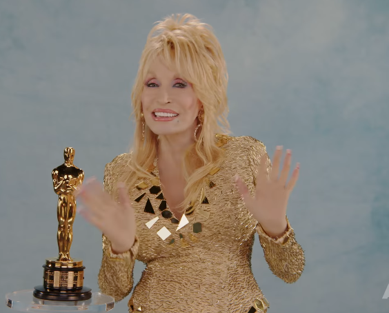 Dolly Parton expressed her gratitude for her honorary Oscar award in a pre-recorded video