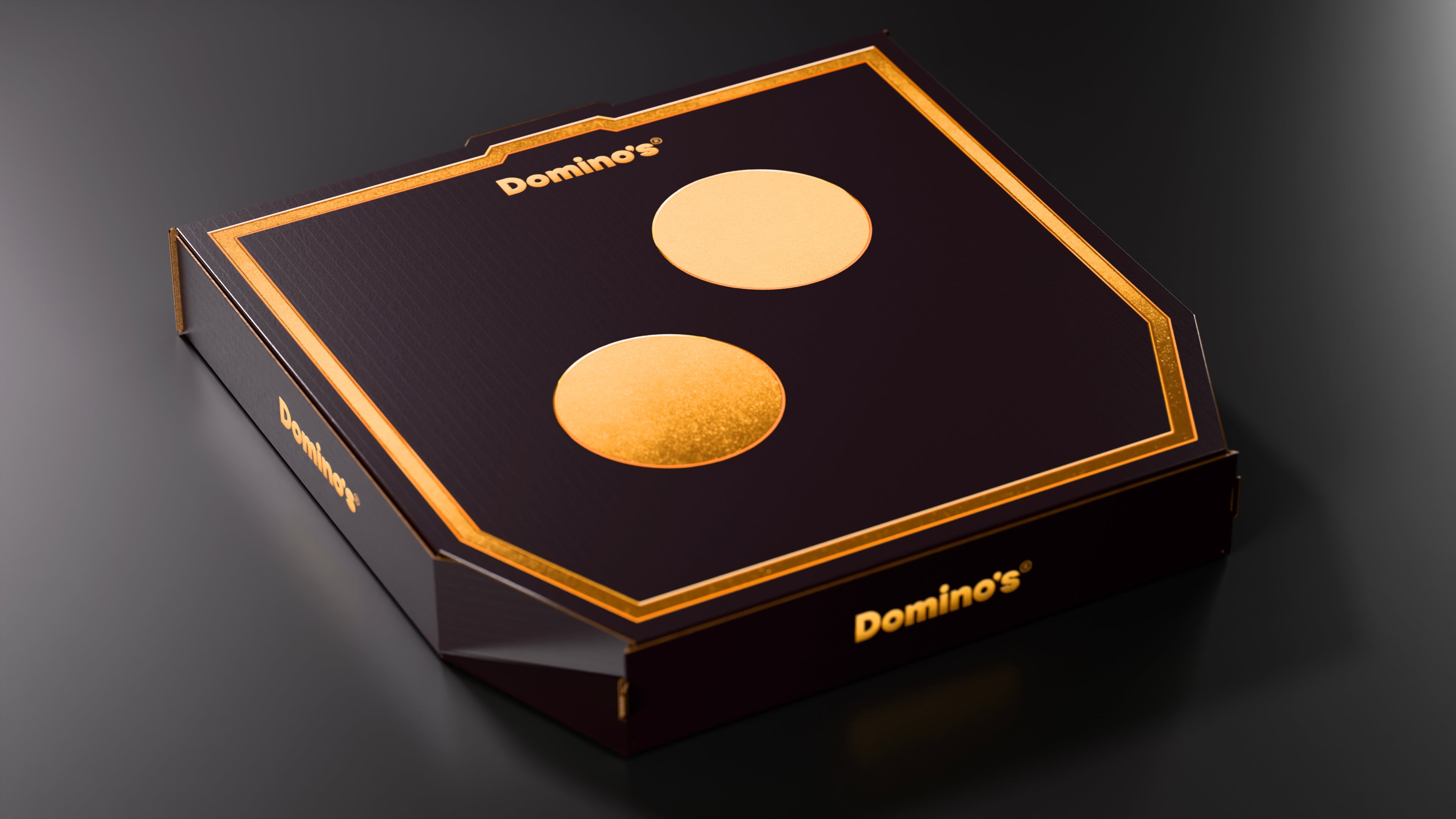 Some of Domino’s pizzas, namely its stuffed-crust offerings, will be placed inside new gold-and-black boxes as part of a brand refresh