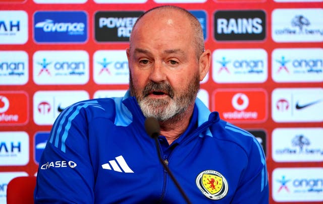<p>Steve Clarke’s side face Denmark in a deciding World Cup qualifier</p>