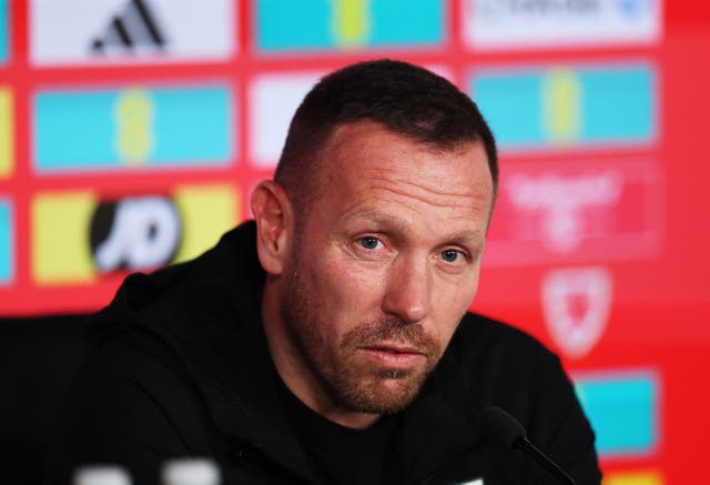 <p>Wales boss Craig Bellamy during his pre-match press conference</p>