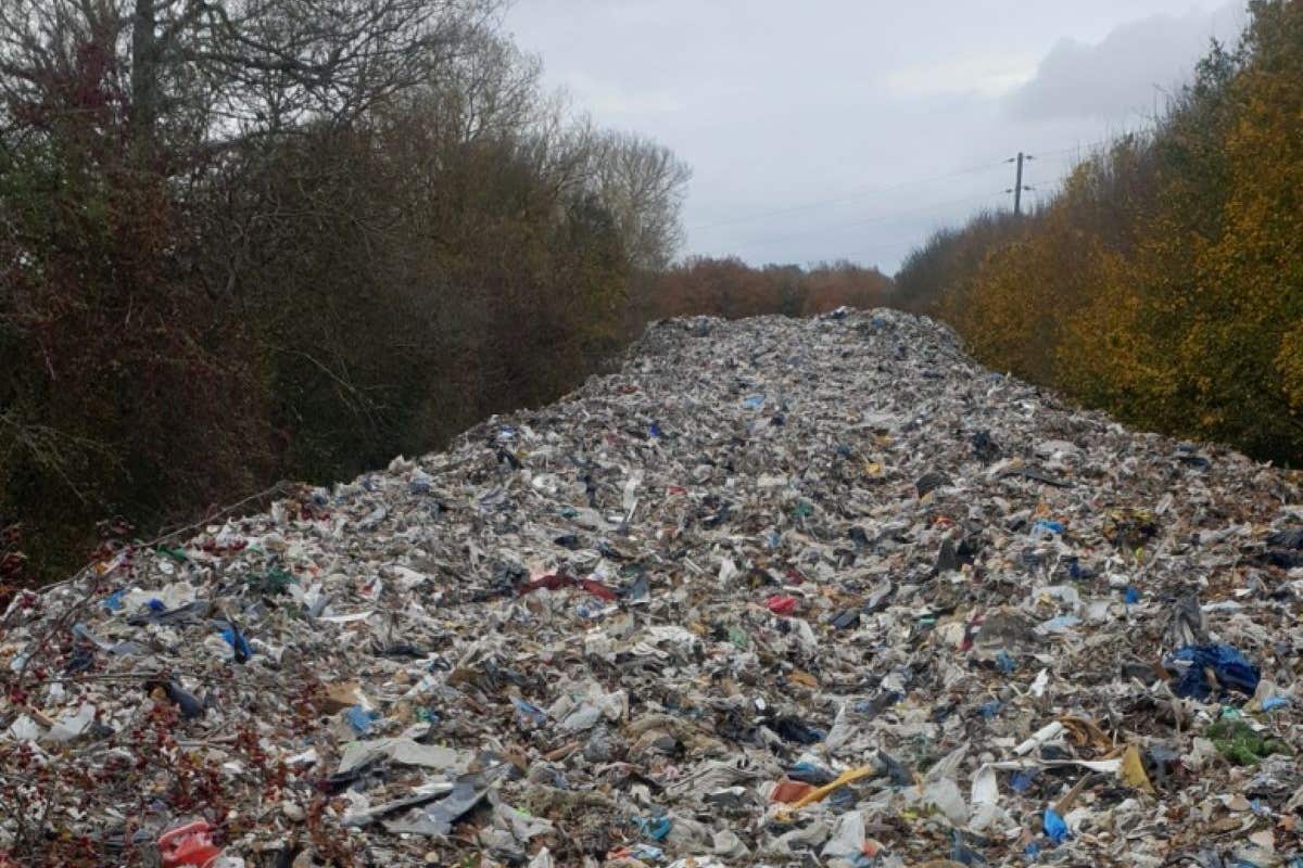 Liberal Democrat MP Calum Miller said the fly tip in Kidlington, Oxfordshire, had reached about 150 metres long and 10 metres wide