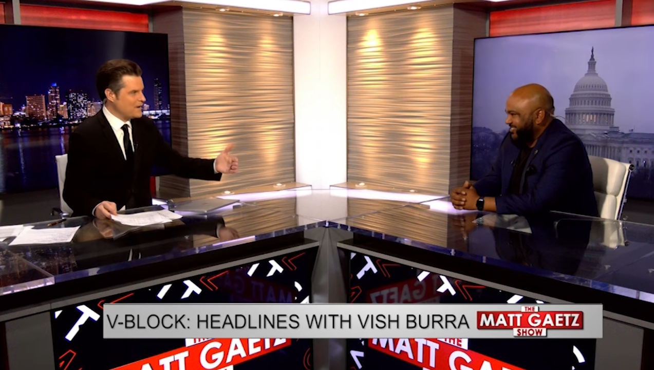 Vish Burra, a booker and scriptwriter for Matt Gaetz's One America News show, has come under fire for wildly antisemitic tweets and videos he's shared recently.