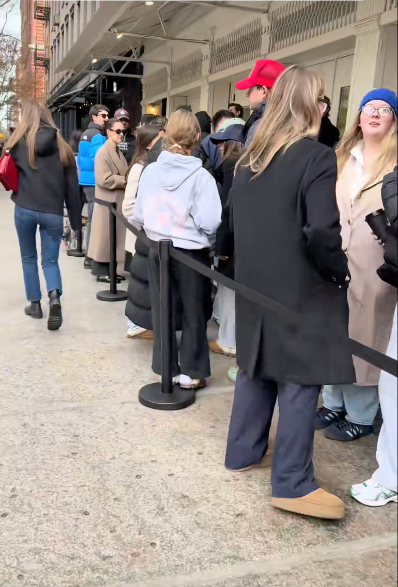 Customers waited hours in line to try prepackaged foods such as chicken tenders and salads
