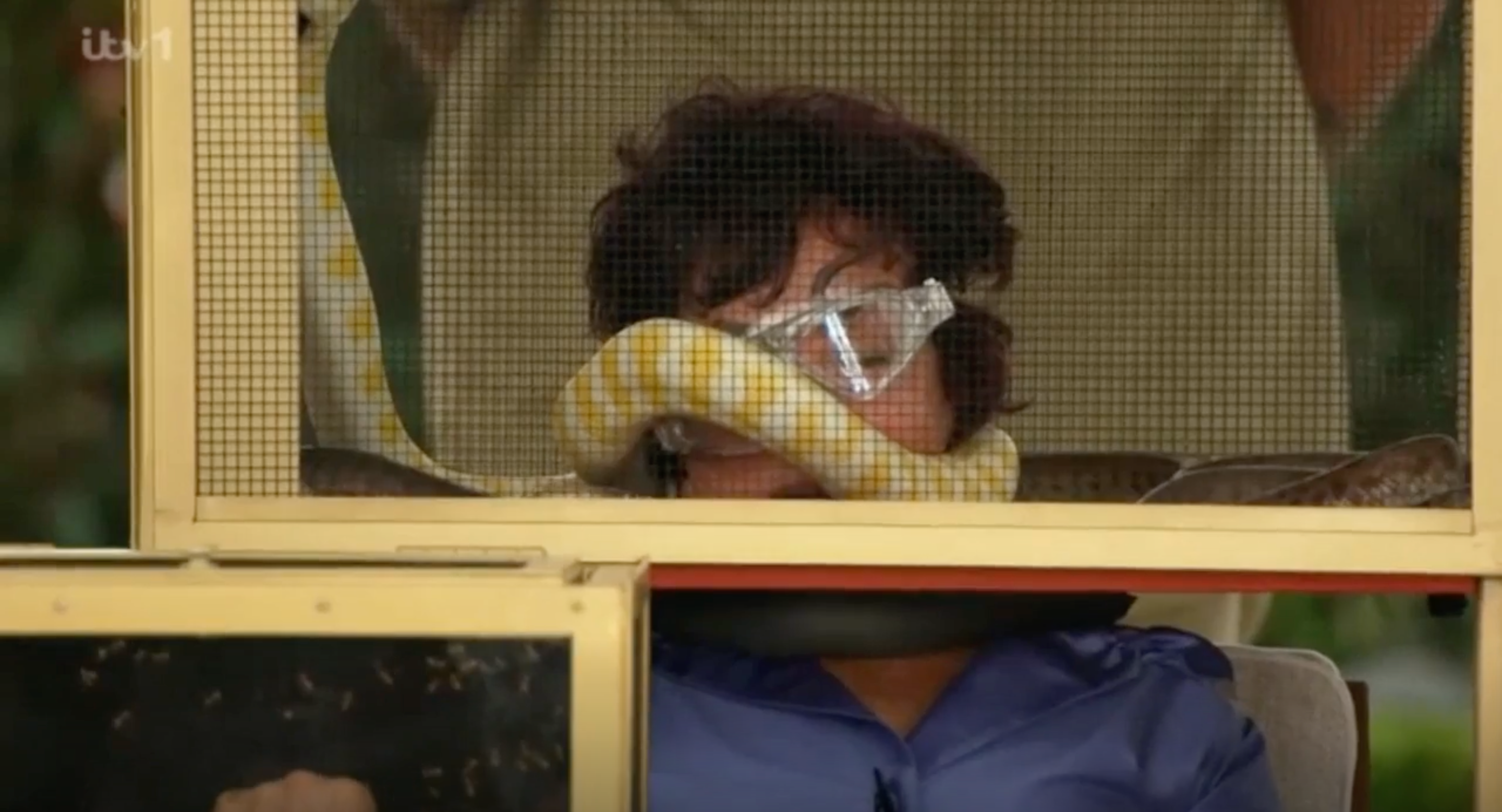 Ruby Wax struggled with snakes during the challenge