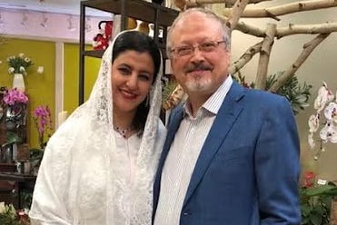 Jamal Khashoggi and Hanan Elatr Khashoggi