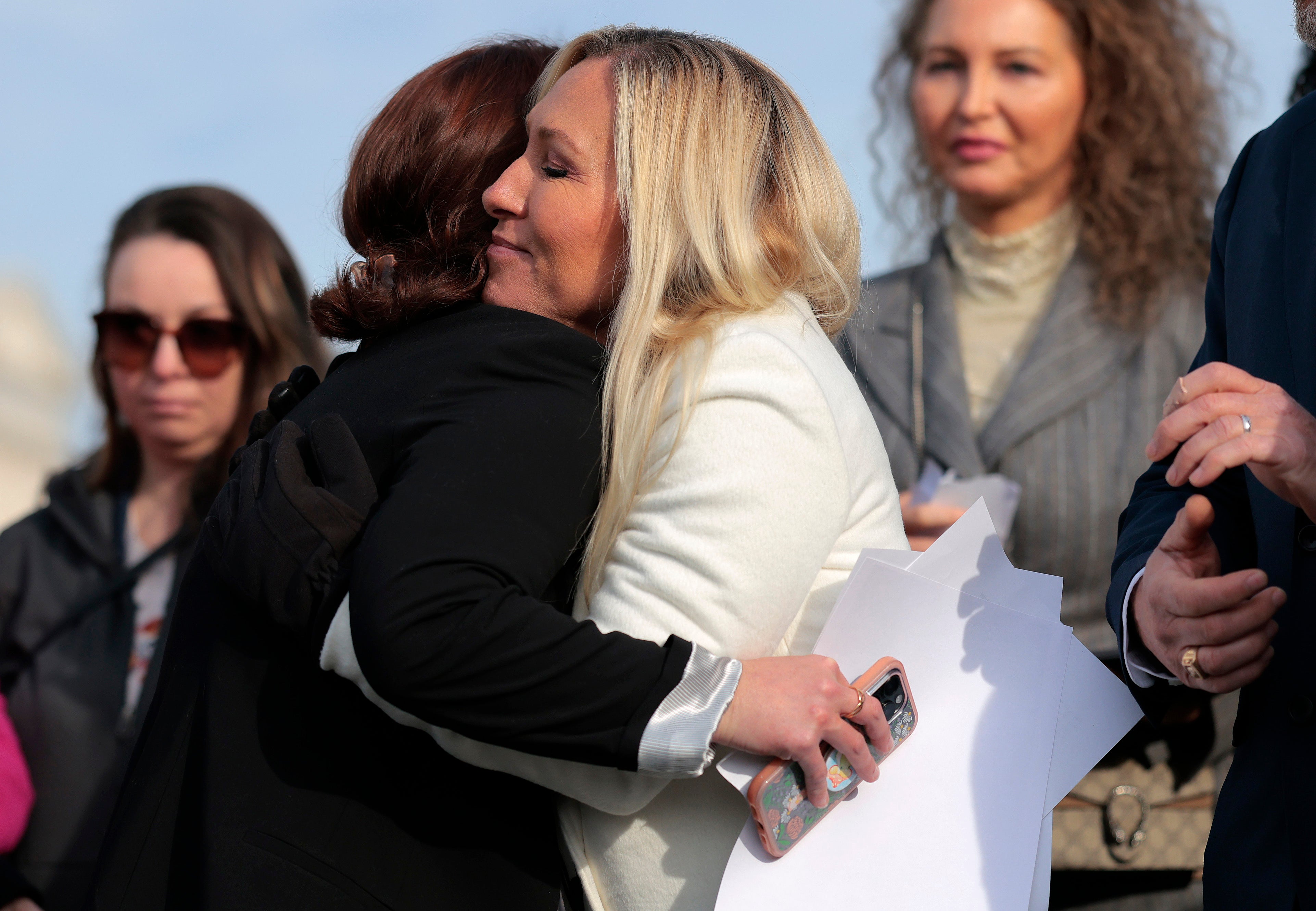 ‘I was called a traitor by a man that I fought for five, no, actually, six years for, and I gave him my loyalty for free,’ Greene said of Trump.