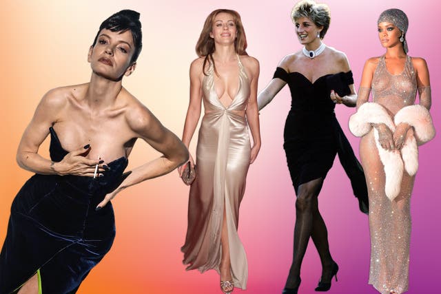 <p>Lily Allen joins Liz Hurley, Princess Diana and Rhianna by wearing a classic revenge dress</p>