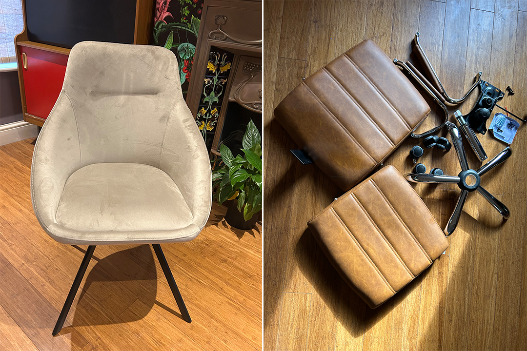 I set up and sat on the chairs for a full day of working