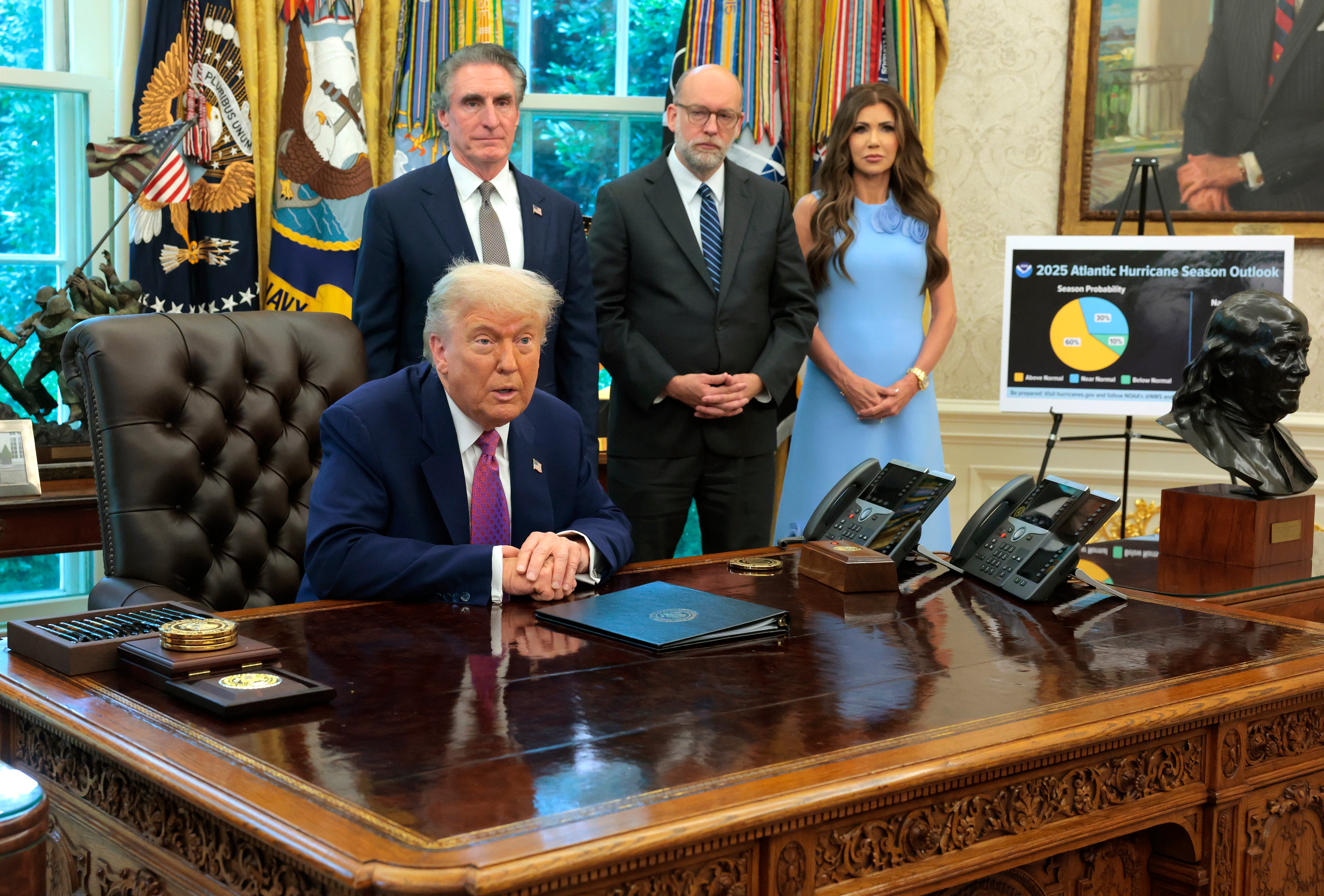 President Trump’s administration is considering moving FEMA headquarters from Washington, D.C., to Texas to accommodate the state’s head of emergency services, whom they hope will lead the federal agency.