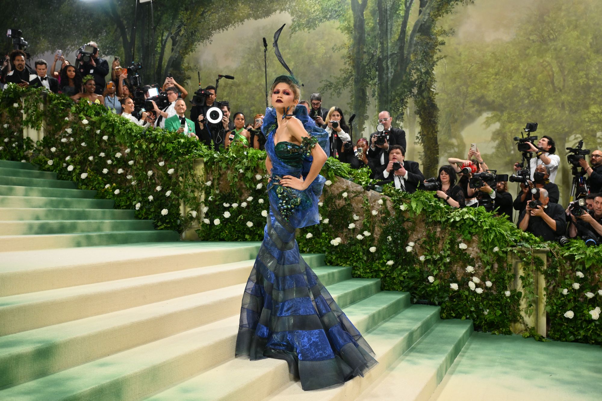 Does the Jeff Bezos and Lauren Sánchez Met Gala sponsorship spell doom? Zendaya in John Galliano for Maison Margiela for the 2024 theme of ‘Sleeping Beauties: Reawakening Fashion’