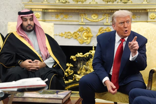 <p>Trump eviscerated a journalist for asking about the murder of Jamal Khashoggi in front of Mohammed bin Salman</p>