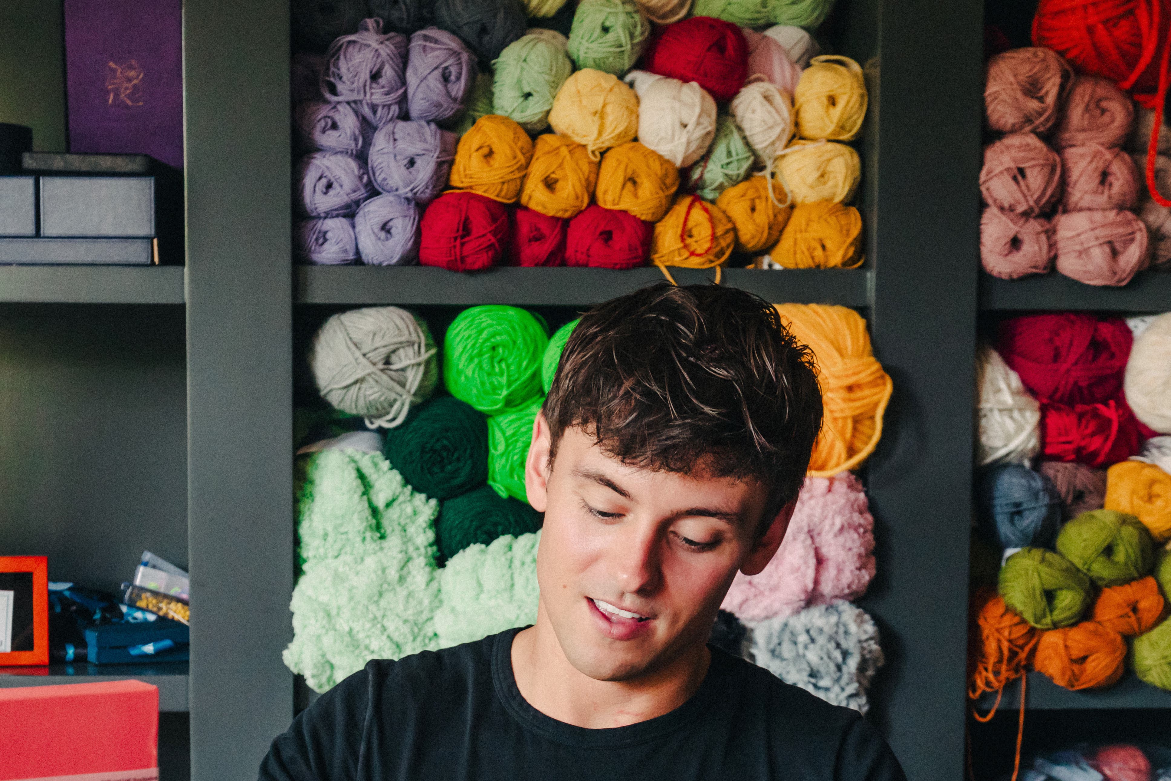 New passion: crocheter Tom Daley