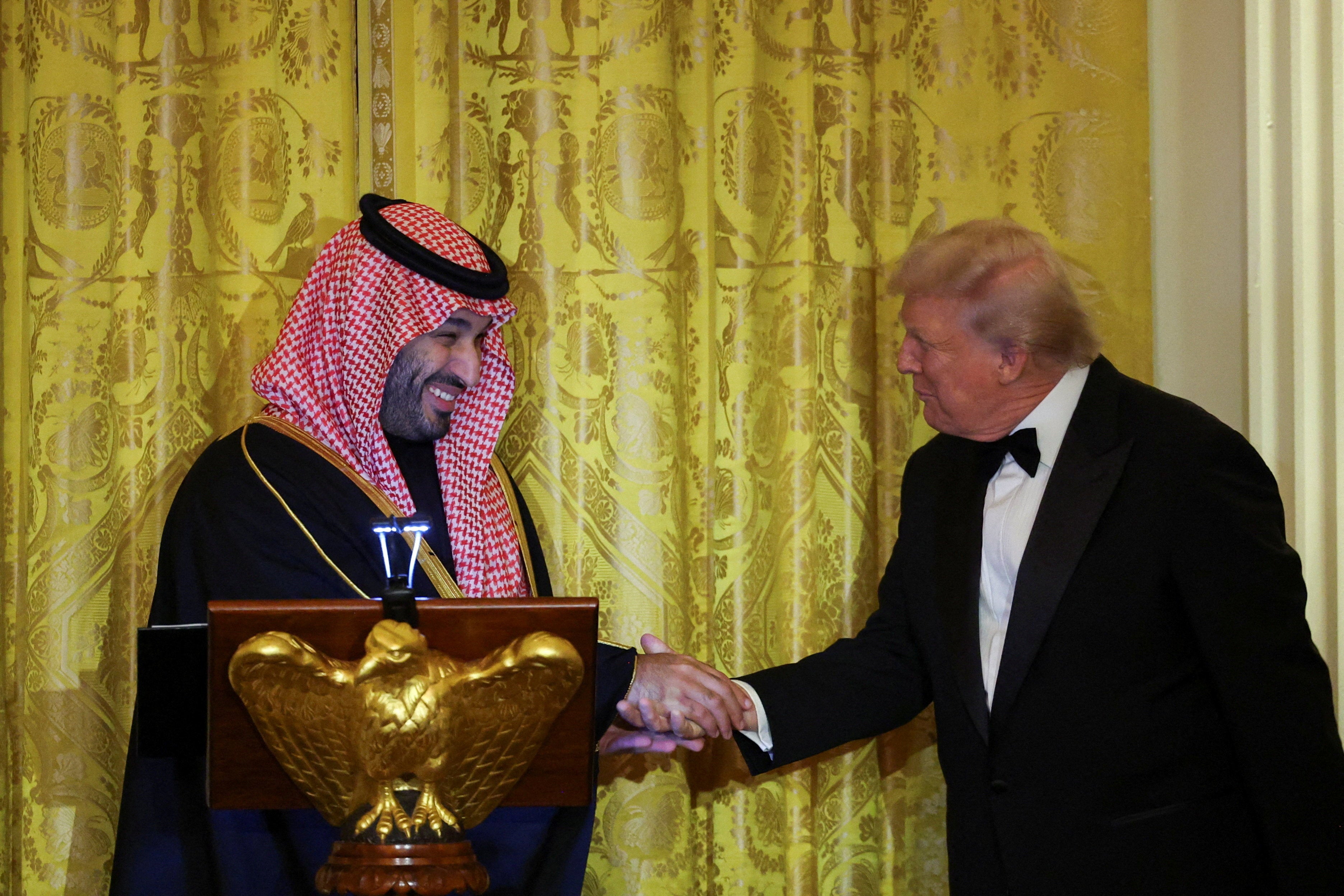 Kimmel also joked about Trump’s lavish dinner at the White House with the Saudi Crown Prince