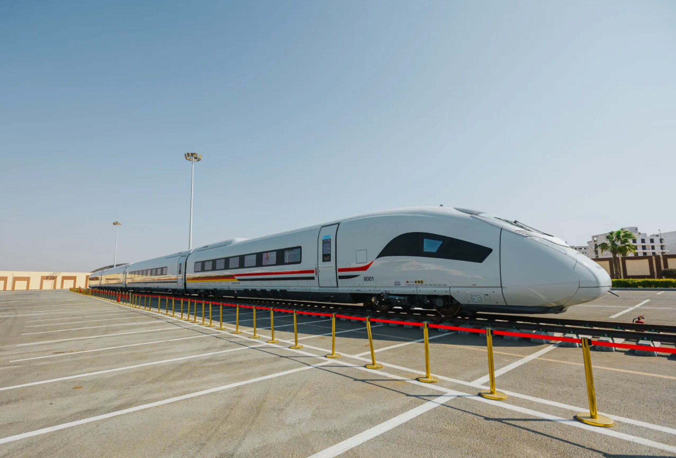 The new Velaro for Egypt train reaches speeds of up to 250mph