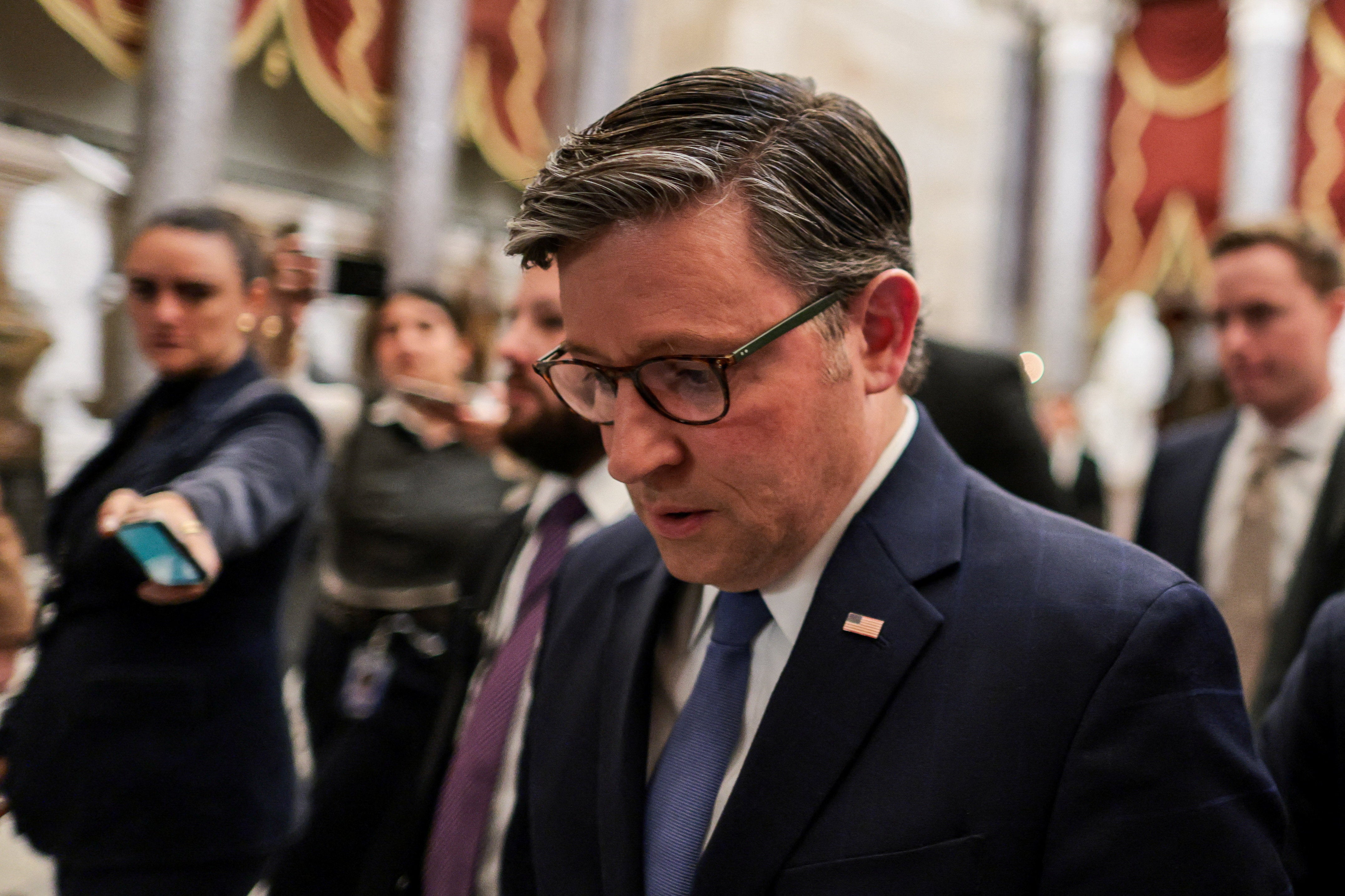 Speaker Mike Johnson suffered defeats in the House this month as he faced a rebellion over the Epstein files and on Saturday saw a member of his caucus announce her resignation, citing death threats from Trump supporters