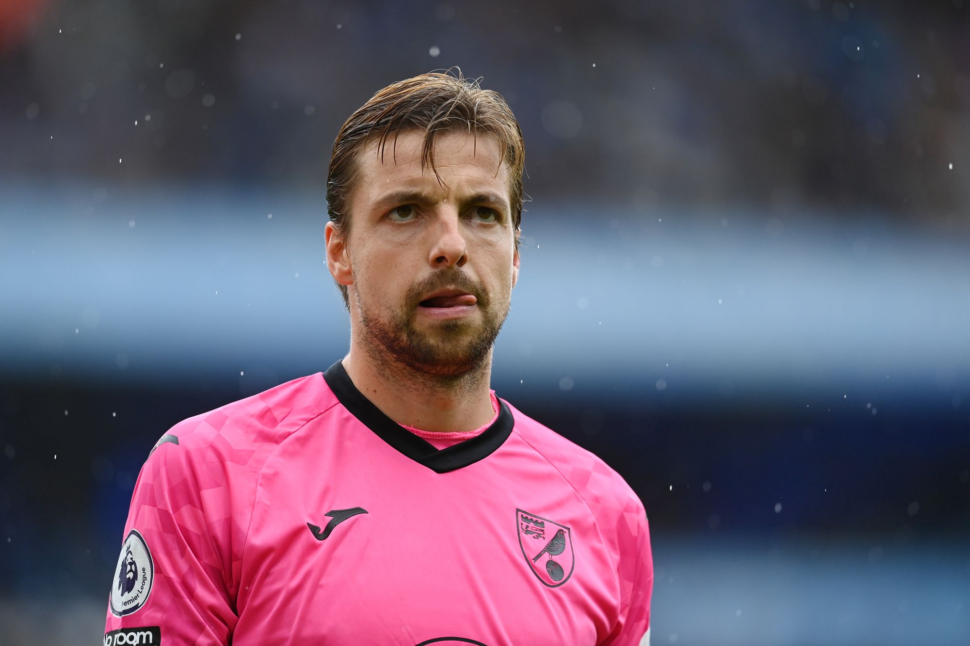 Tim Krul in action for Norwich in 2021