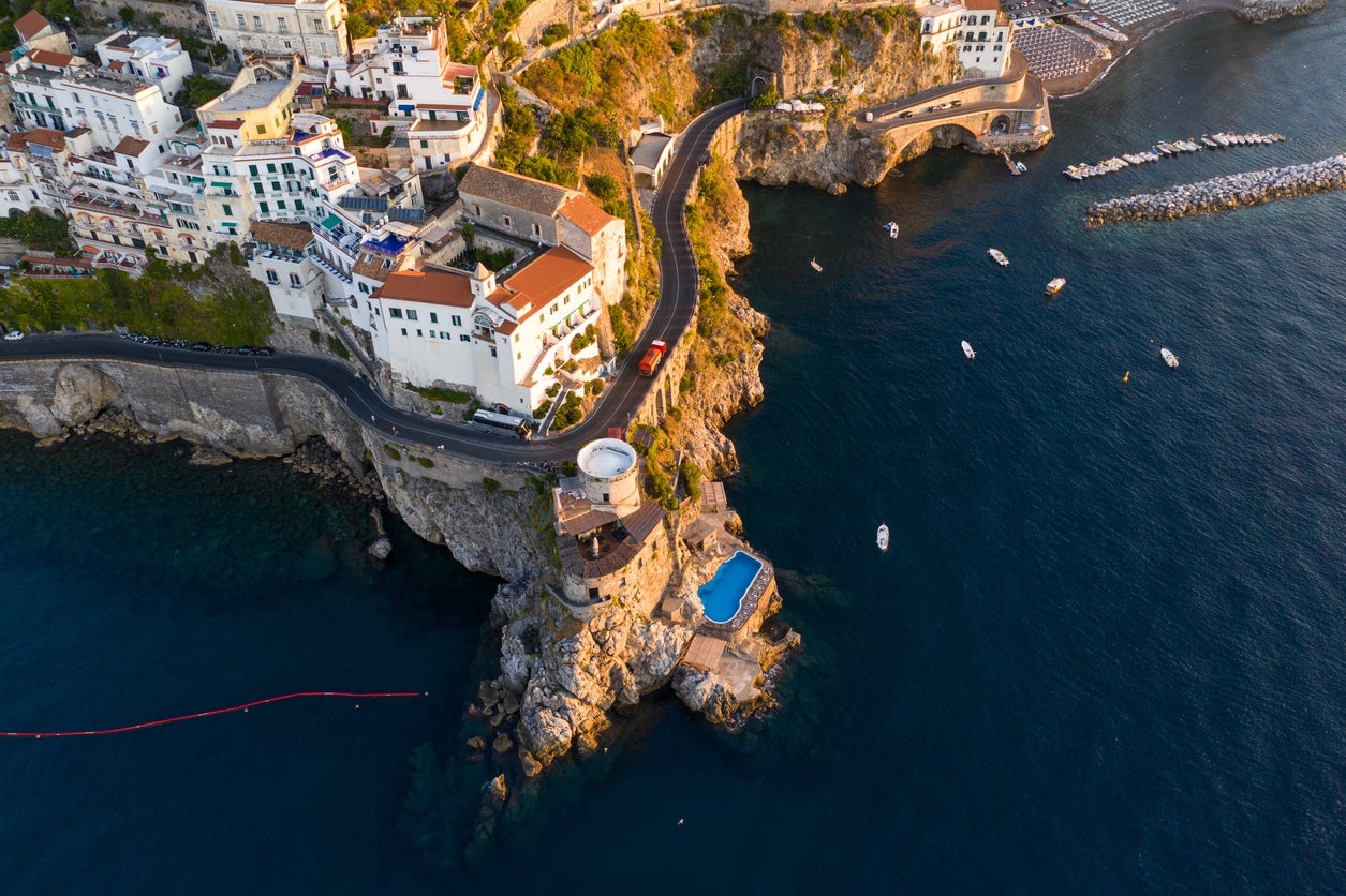 The village of Atrani is one of the most captivating spots on the Amalfi Coast drive, which also offers views of azure bays and breathtaking narrow gorges