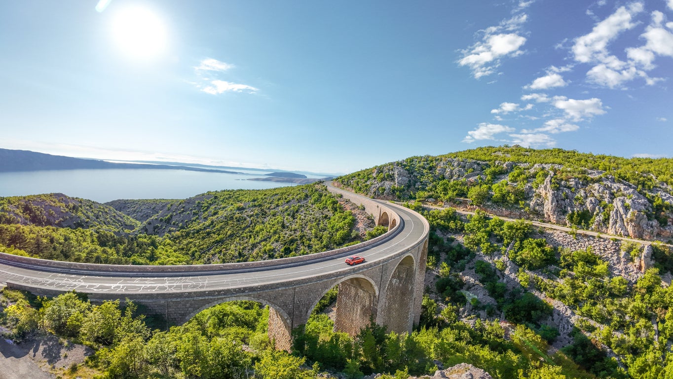 The 143-mile Adriatic Highway is a frenzy of islands, mountains, glittering bays and impressive viaducts