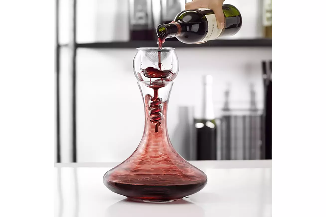 Best wine aerator IndyBest review Menkind twister glass aerator and decanter set