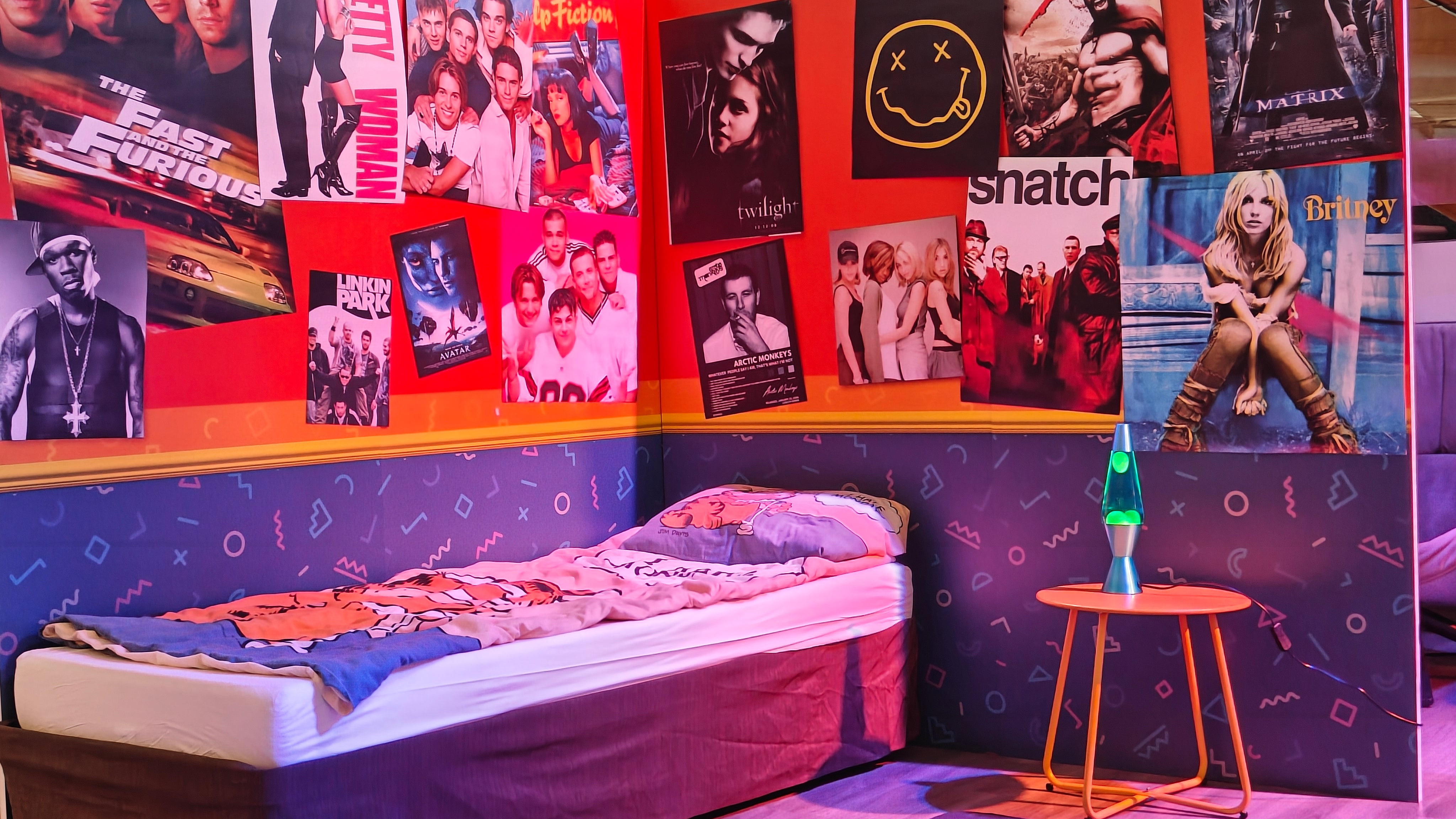 The recreated teenage bedroom aboard Marella Voyager